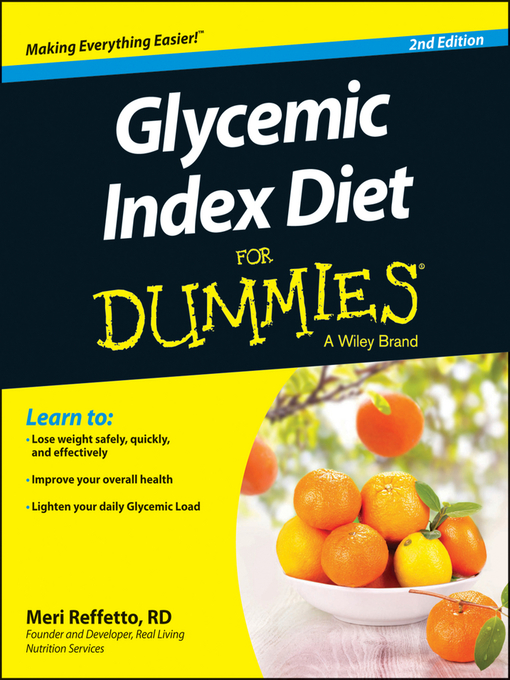 Title details for Glycemic Index Diet For Dummies by Meri Raffetto - Wait list